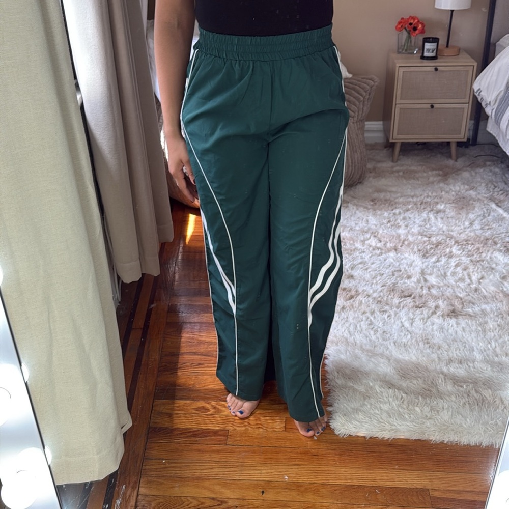 Green Track Pants, size M